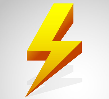 Lighting bolt, sparkle shape. Lighting bolt, electricity icon.のイラスト素材