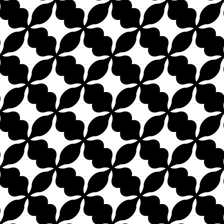 Abstract black and white geometric pattern. Seamlessly repeatable.のイラスト素材