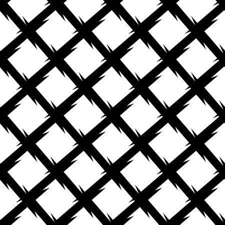 Abstract black and white geometric pattern. Seamlessly repeatable.のイラスト素材