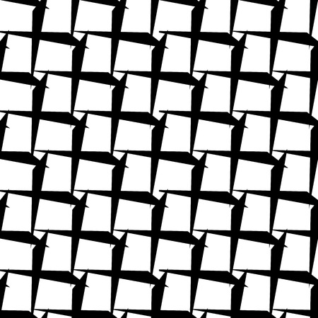 Abstract black and white geometric pattern. Seamlessly repeatable.のイラスト素材