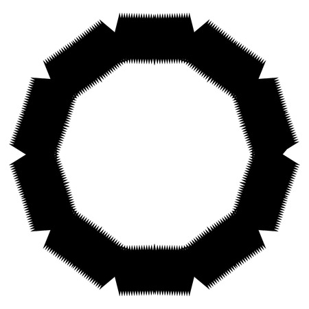 Simple geometric circle element isolated on whiteのイラスト素材