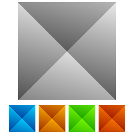 Set of studded tiles with pointed 3d effectのイラスト素材