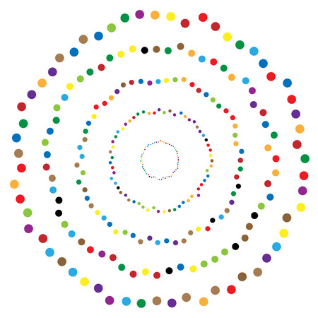 Random circles, dots abstract element, circular shapeのイラスト素材