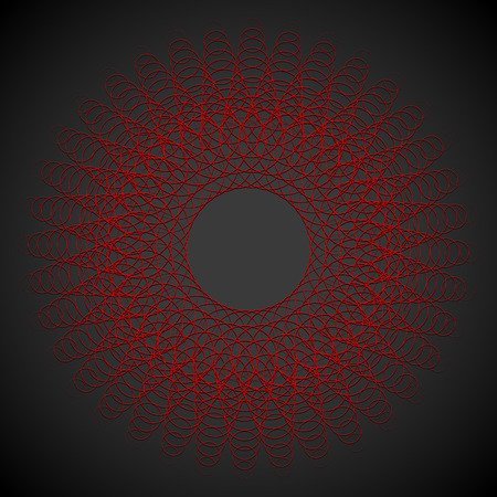 Abstract circular geometric mandalaのイラスト素材