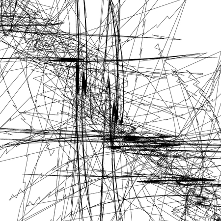 Sketchy lines art image. Pattern with random scribble / sketchy intersecting linesのイラスト素材