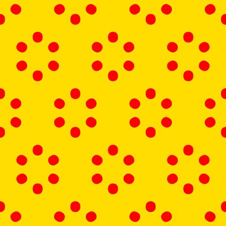 Repeatable polkadot pattern with structure of circlesのイラスト素材