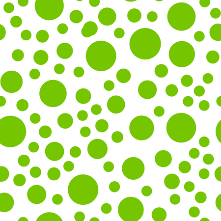 Seamlessly repeatable pattern with random green circlesのイラスト素材