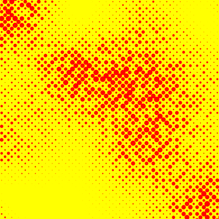 Irregular halftone pop art, polka dot patternのイラスト素材