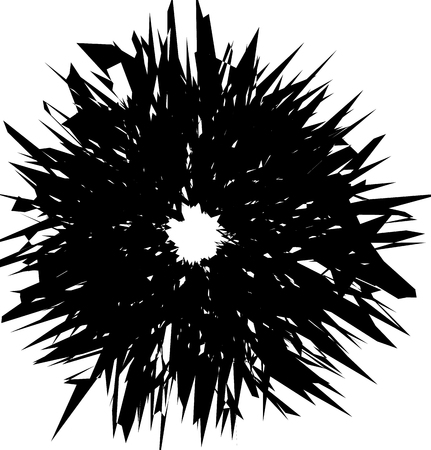 Abstract artistic illustration. Black and white geometric - textured element.のイラスト素材