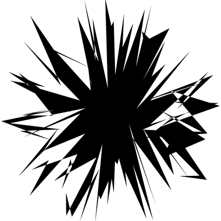 Abstract artistic illustration. Black and white geometric - textured element.のイラスト素材