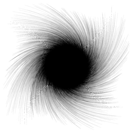 Abstract illustration with radial, radiating random lines. Irregular rays, beams. Abstract circular pattern. Geometric illustrationのイラスト素材