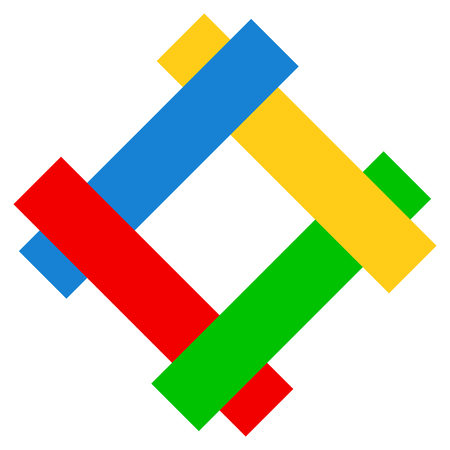 Logos, logotypes for different uses. Flat shape logo templateのイラスト素材