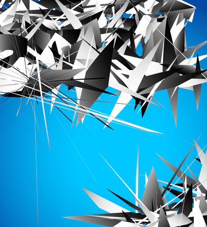 Colorful element abstract background set (set of more graphics)のイラスト素材