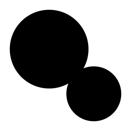 Halftone element, circular halftone pattern. Specks, halftone circle gradientのイラスト素材