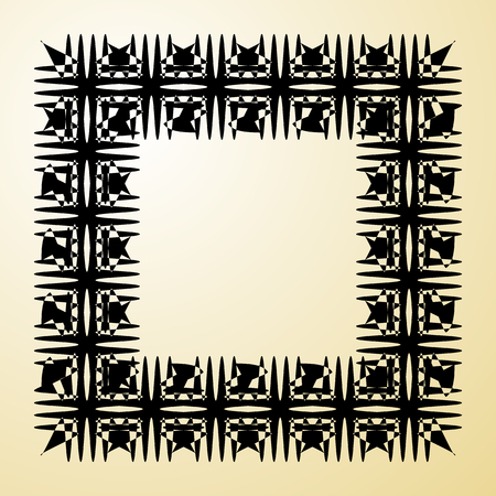 Geometric radial element. Abstract concentric, radial geometric motifのイラスト素材