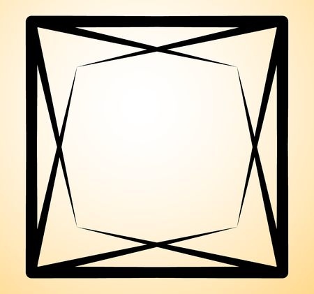 Geometric radial element. Abstract concentric, radial geometric motifのイラスト素材