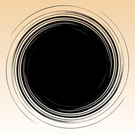 Geometric radial element. Abstract concentric, radial geometric motif.のイラスト素材