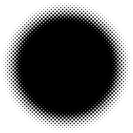 Halftone element. Abstract geometric graphic with half-tone patternのイラスト素材