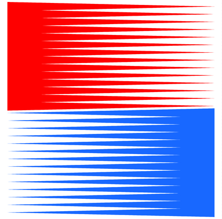 Simple element made of opposing lines , stripes. Duotone generic symbol, shapeのイラスト素材