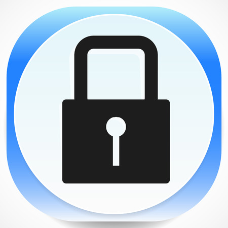 For security, prevention, privacy themes: Padlock iconのイラスト素材