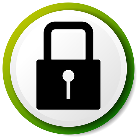 For security, prevention, privacy themes: Padlock iconのイラスト素材