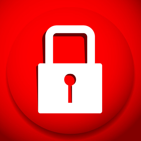 For security, prevention, privacy themes: Padlock iconのイラスト素材