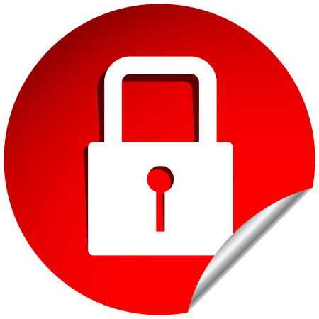 For security, prevention, privacy themes: Padlock iconのイラスト素材