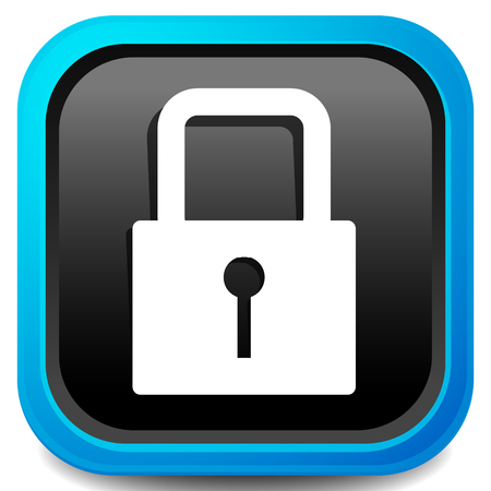 For security, prevention, privacy themes: Padlock iconのイラスト素材