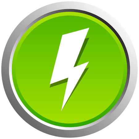 Icon with spark, lighting bolt symbol for electrical themesのイラスト素材