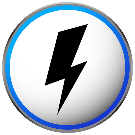 Icon with spark, lighting bolt symbol for electrical themesのイラスト素材