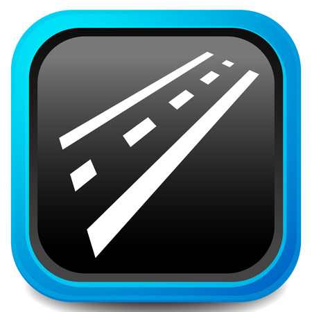 2-lane road icon for driving, traffic, transport or such themesのイラスト素材