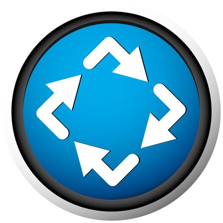 Circular arrows icon, Rotating arrows. Clockwise arrowsのイラスト素材