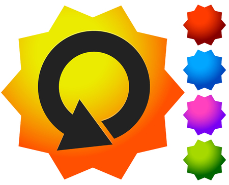 Circular 360 degree arrow icon, Phase, cycle, restart and similar conceptsのイラスト素材