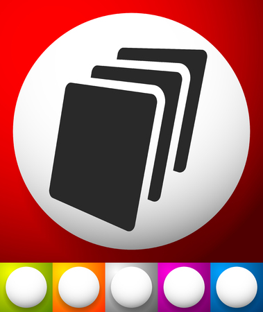 Sheets icon, Sheets of paper or other materialのイラスト素材