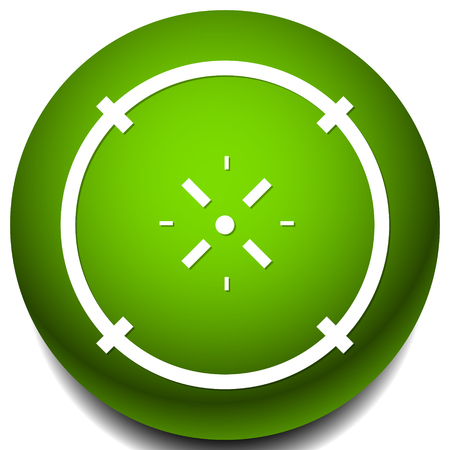 Cross-hair icon. Precision, accuracy, efficency concept iconのイラスト素材