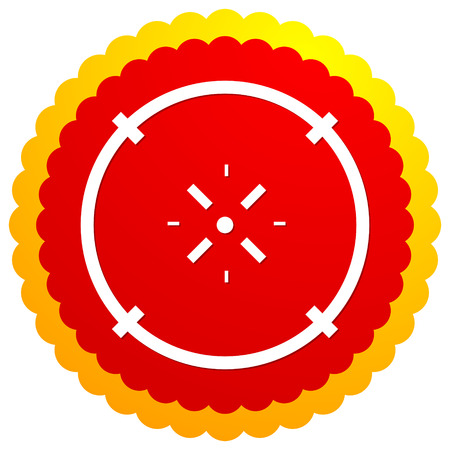 Cross-hair icon. Precision, accuracy, efficency concept iconのイラスト素材