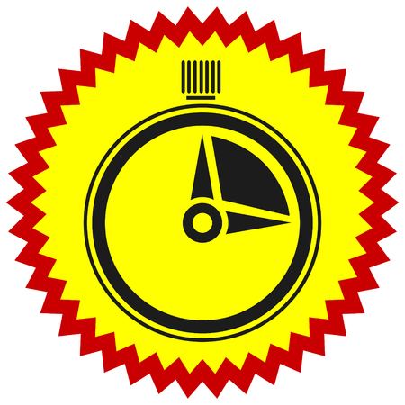 Timer, stopwatch icon. Urgency, turnaround time, schedule conceptsのイラスト素材