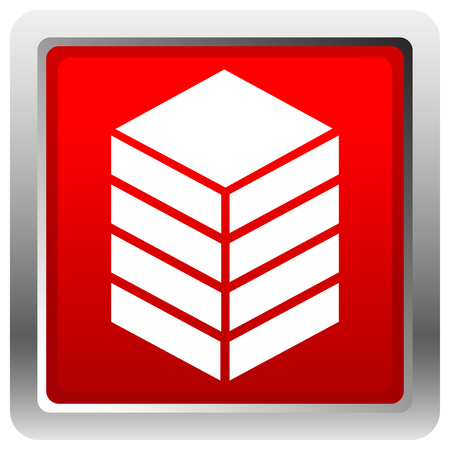 Icon with tower, rack. Storage, container, datacenter concept iconのイラスト素材
