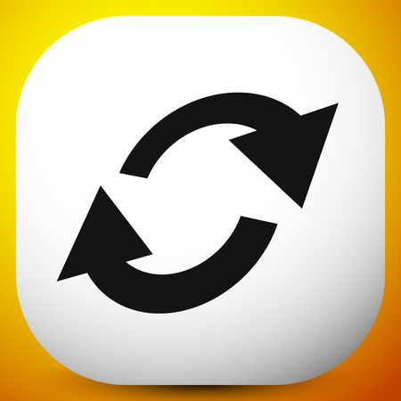 Swap, flip icon. Circular, oval arrows iconのイラスト素材