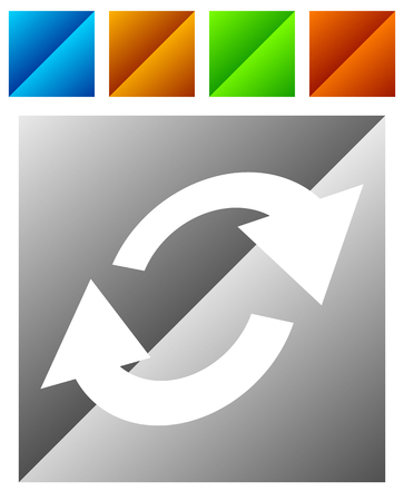 Swap, flip icon. Circular, oval arrows iconのイラスト素材