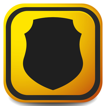 Icon with classic shield shape. Protection, security, certificate, warranty concept iconのイラスト素材