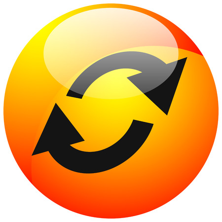 Swap, flip icon. Circular, oval arrows iconのイラスト素材