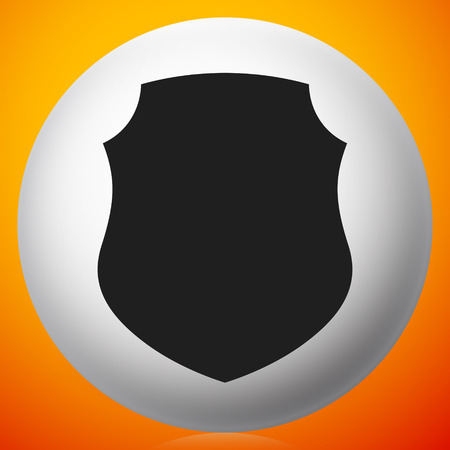 Icon with classic shield shape. Protection, security, certificate, warranty concept iconのイラスト素材