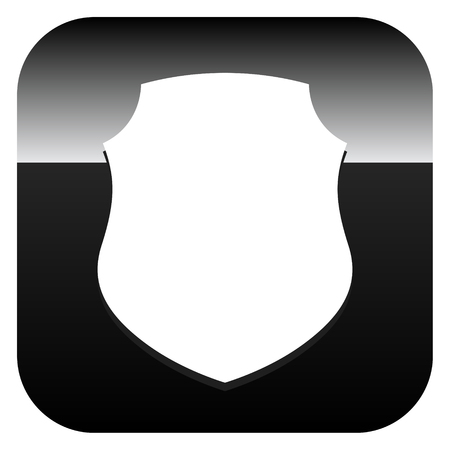 Icon with classic shield shape. Protection, security, certificate, warranty concept iconのイラスト素材