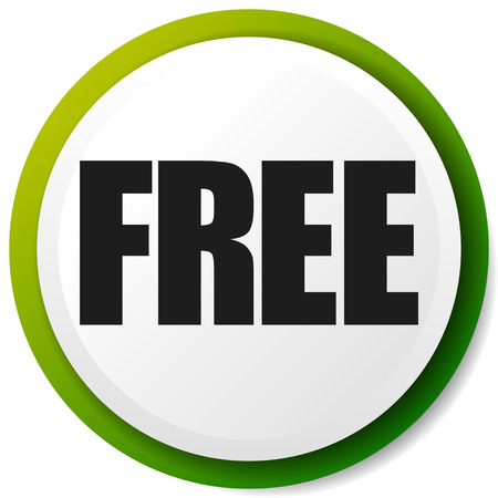 Icon with FREE label. Bonus, gratis iconのイラスト素材