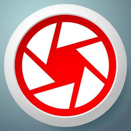 Camera lens icon. Photography, diaphragm concept iconのイラスト素材