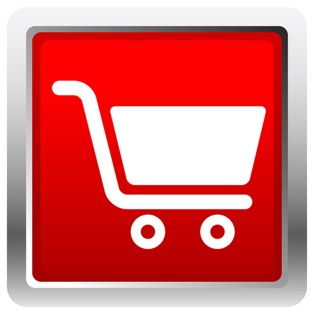 Icon with shopping cart symbol. Ecommerce, online store checkout iconのイラスト素材
