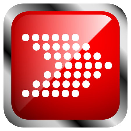 Icon, button with dotted arrow symbol. Right arrowのイラスト素材