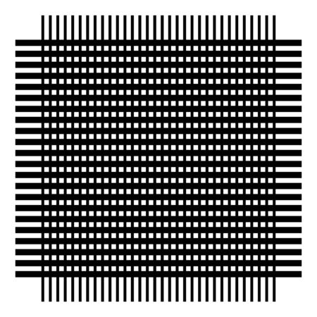 Grate grid pattern. Fiber, wicker interlock mesh design background. Abstract lattice, grill, trellis element. Intersect, cross matrix, array of lines. Abstract geometric textureのイラスト素材
