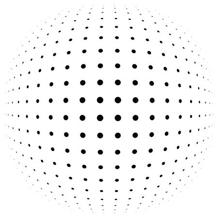 3D circular burst. Convex globe, sphere, orb distort. Inflate design pattern. Radiation, Bulge, Bloat effect. Radial, radiating warp. Bulb, relief protuberant graphics. Abstract dilate, curve texturのイラスト素材